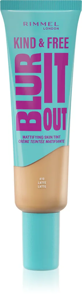 Rimmel Kind & Free Blur It Out - Легкий увлажняющий тональный крем, 30 мл, оттенок 410 Latte
