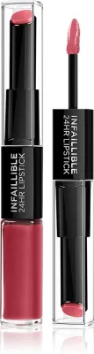 L’Oreal Paris Infallible 24H - Долговременная помада и блеск для губ 2 в 1 оттенок 804 Metro Proof Rose, 5 г