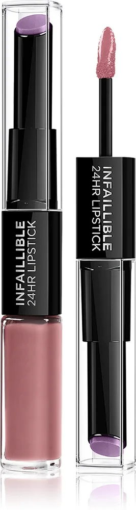 L’Oreal Paris Infallible 24H - Долговременная помада и блеск для губ 2 в 1 оттенок 213 Toujours Teaberry, 5 g