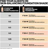 Smashbox Always On Skin Balancing Foundation - Тональная основа: Трваля падклад, 30 мл, оттенок F10N - LEVEL-ONE FAIR WITH A NEUTRAL UNDERTONE — фото 8