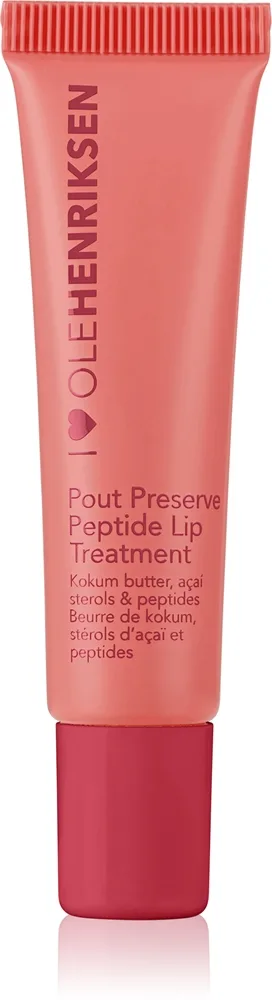 OLEHENRIKSEN Pout Preserve Peptide Lip Treatment - Увлажняющий блеск для губ оттенок Strawberry Sorbet, 12 ml