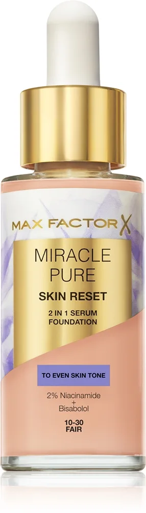 Max Factor Miracle Pure Skin Reset - Подкладка для ухода, 30 мл, оттенок 10-30 Fair