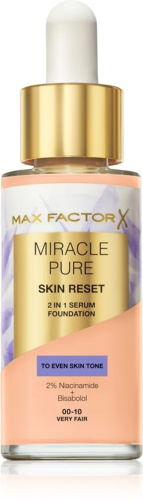 Max Factor Miracle Pure Skin Reset - Подкладка для ухода оттенок 00-10 Very Fair, 30 ml