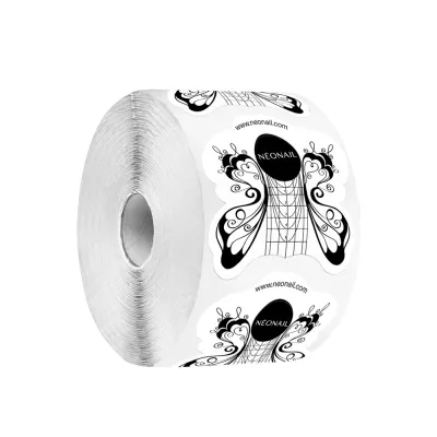 NEONAIL Nail Forms Butterfly - Шаблоны для гель-лака и акрила, 500 шт