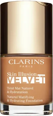 Clarins Skin Illusion Velvet - Тональная основа с матовым финишем и питательным действием, 30 мл