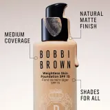 Bobbi Brown Weightless Skin Foundation SPF 15 - Тональная основа: травяной подклад с увлажняющим действием оттенок Golden Almond, 30 ml — фото 8