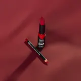 NYX Professional Makeup Suede Matte Lipstick - Матовая помада оттенок 09 Spicy, 3 g — фото 5
