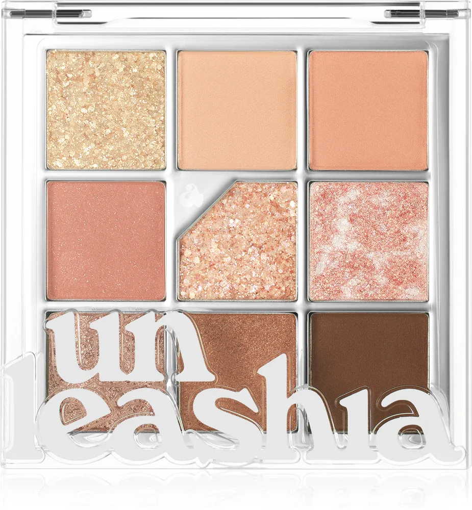 Unleashia Glitterpedia Eye Palette - Тени для век, 6 г, оттенок No.3 All of Coral Pink