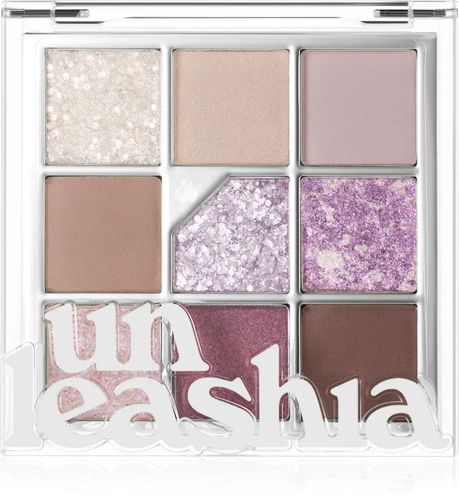 Unleashia Glitterpedia Eye Palette - Тени для век, 6 г, оттенок No.4 All of Lavender Fog