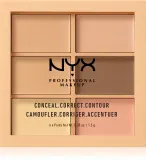 NYX Professional Makeup Conceal. Correct. Contour - Палетка для коррекции и контурирования оттенок 01 Light, 6 g — фото 1