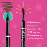 NYX Professional Makeup Micro Brow Pencil - Карандаши для бровей оттенок 05 Ash Brown, 0 g — фото 2
