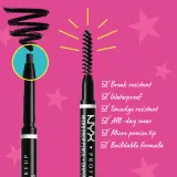 NYX Professional Makeup Micro Brow Pencil - Карандаши для бровей, 0 г, оттенок 08 Black — фото 2