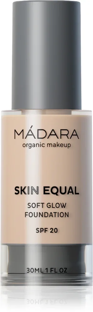 MÁDARA Skin Equal - Тональный крем, придающий сияние, придавая естественный вид SPF 15, 30 мл, оттенок #10 Porcelain