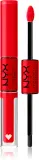 NYX Professional Makeup Shine Loud High Shine Lip Color - Помада для губ с высоким блеском, 6 мл, оттенок 17 - Rebel In Red — фото 1