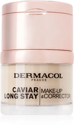 Dermacol Caviar Long Stay - Тональная основа с экстрактом икры и улучшающим корректором, 30 мл