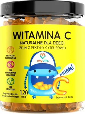 MyVita Naturalne Żelki Witamina C - Мягкие жевательные капсулы с витамином C, 120 kapsułek