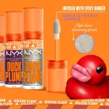 NYX Professional Makeup Duck Plump - Блеск для губ с эффектом увеличения оттенок Quazy Silver, 7 ml — фото 4