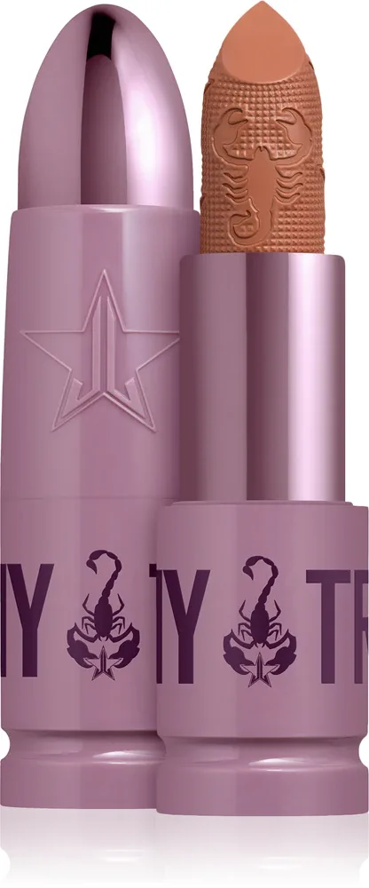 Jeffree Star Cosmetics Scorpio Shiny Trap Lipstick - Кремовая помада с высокой пигментацией, 3 г, оттенок Pomeranian Kiss