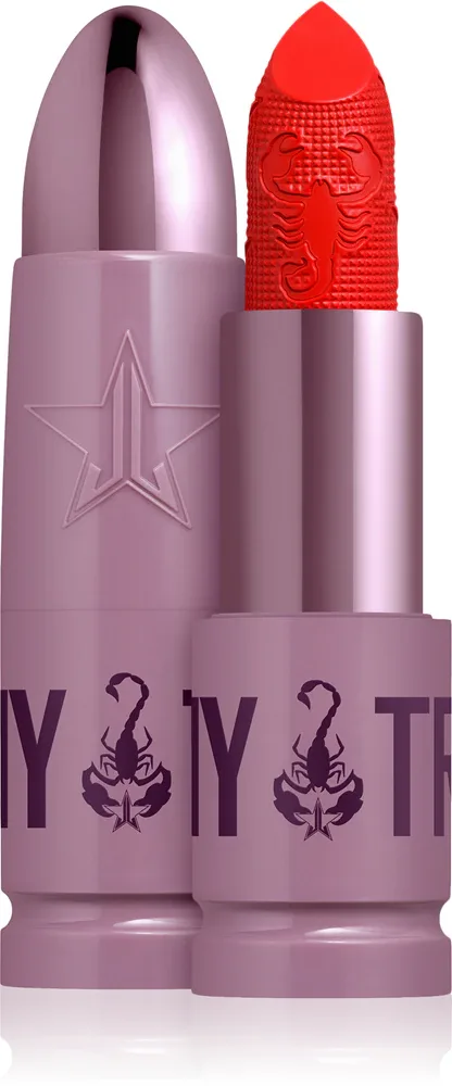 Jeffree Star Cosmetics Scorpio Shiny Trap Lipstick - Кремовая помада с высокой пигментацией, 3 г, оттенок Hot Devotion