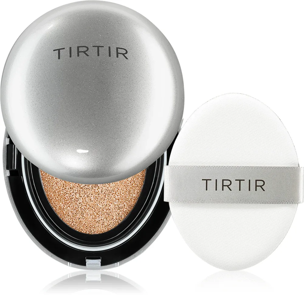 TIRTIR Mask Fit Aura Cushion - Увлажняющая основа в губке с осветляющим эффектом., 18 г, оттенок 21C Cool Ivory