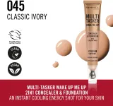 Rimmel Multi-Tasker Wake Me Up - Подклад и корректор с эффектом осветления оттенок 45 Classic Ivory, 20 ml — фото 3