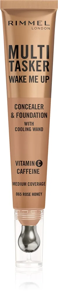 Rimmel Multi-Tasker Wake Me Up - Подклад и корректор с эффектом осветления оттенок 65 Rose Honey, 20 ml