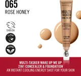 Rimmel Multi-Tasker Wake Me Up - Подклад и корректор с эффектом осветления оттенок 65 Rose Honey, 20 ml — фото 3