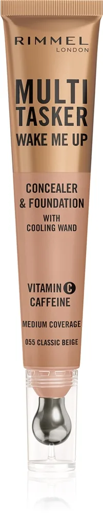 Rimmel Multi-Tasker Wake Me Up - Подклад и корректор с эффектом осветления оттенок 55 Classic Beige, 20 ml