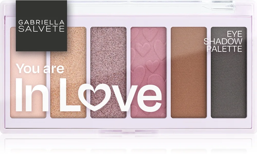Gabriella Salvete Eyeshadow 6 Shades Palette - Палетка теней для век: палетка теней для век оттенок You are in Love, 12 g