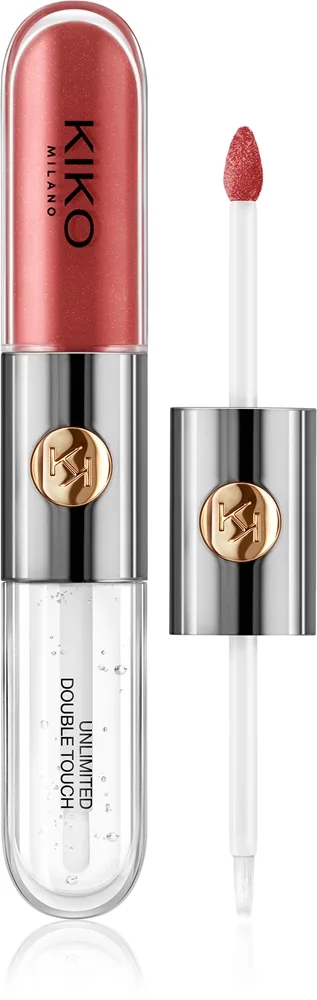 KIKO Milano Unlimited Double Touch - стойкая жидкая помада, 6 мл, оттенок 108 Satin Currant Red 6 мл (KKM03520)