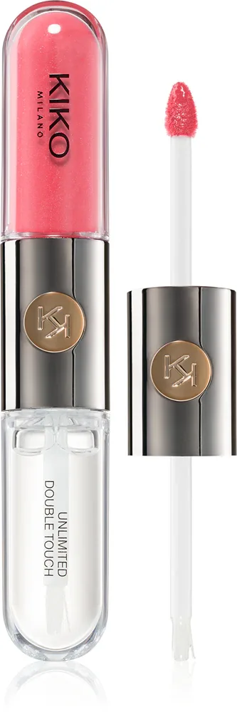 KIKO Milano Unlimited Double Touch - стойкая жидкая помада, 6 мл, оттенок 112 Satin Peach Rose 6 мл (KKM02277)