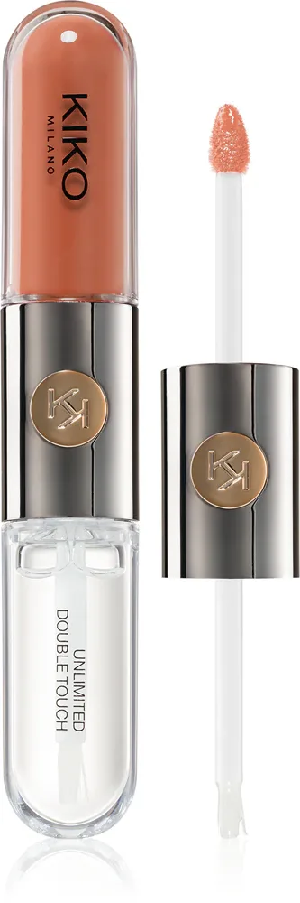 KIKO Milano Unlimited Double Touch - стойкая жидкая помада, 6 мл, оттенок 129 Burnt Tangerine 6 мл (KKM02358)