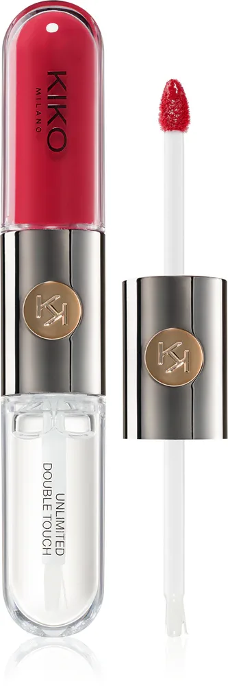 KIKO Milano Unlimited Double Touch - стойкая жидкая помада оттенок 108 Satin Currant Red, 6 ml