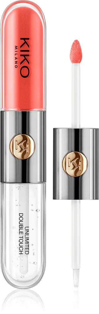 KIKO Milano Unlimited Double Touch - стойкая жидкая помада, 6 мл, оттенок 114 Orange Red