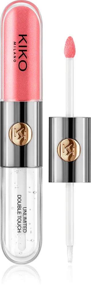 KIKO Milano Unlimited Double Touch - стойкая жидкая помада, 6 мл, оттенок 112 Satin Peach Rose 6 мл (KKM03523)