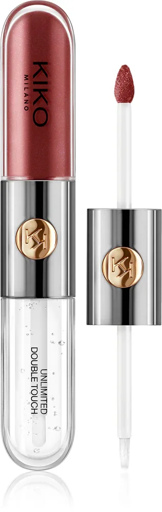 KIKO Milano Unlimited Double Touch - стойкая жидкая помада, 6 мл, оттенок 105 Scarlet Red