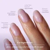 LONDONTOWN Kur Illuminating Nail Concealer - Светящийся лак для ногтей, 12 мл, оттенок Lavender — фото 5