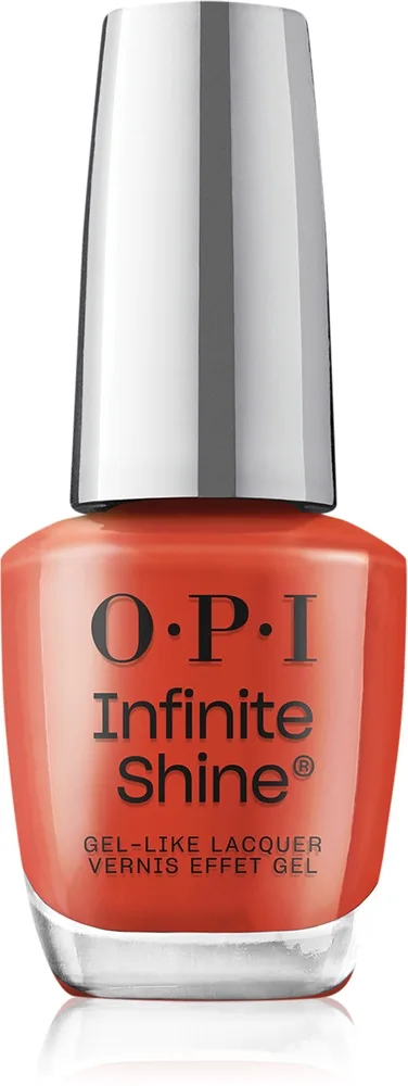 OPI Infinite Shine Silk - Лак для ногтей с гелевым эффектом Knock 'Em Red, 15 ml