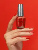OPI Infinite Shine Silk - Лак для ногтей с гелевым эффектом Knock 'Em Red, 15 ml — фото 2