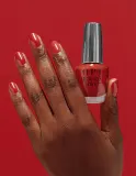 OPI Infinite Shine Silk - Лак для ногтей с гелевым эффектом Times Infinity, 15 мл, оттенок BIG APPLE RED ™ — фото 3
