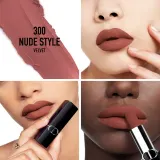 DIOR Rouge Dior - Помада для губ с долгим сроком носки, флакон с возможностью пополнения. оттенок 300 Nude Style Velvet, 3 g — фото 2