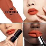 DIOR Rouge Dior - Помада для губ с долгим сроком носки, флакон с возможностью пополнения. оттенок 539 Terra Bella Velvet, 3 g — фото 2