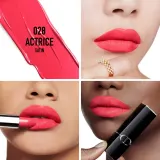 DIOR Rouge Dior - Помада для губ с долгим сроком носки, флакон с возможностью пополнения. оттенок 028 Actrice Satin, 3 g — фото 2