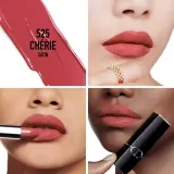 DIOR Rouge Dior - Помада для губ с долгим сроком носки, флакон с возможностью пополнения. оттенок 525 Chérie Satin, 3 g — фото 2