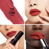 DIOR Rouge Dior - Помада для губ с долгим сроком носки, флакон с возможностью пополнения. оттенок 720 Icone Velvet, 3 g — фото 2