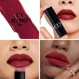DIOR Rouge Dior - Помада для губ с долгим сроком носки, флакон с возможностью пополнения. оттенок 818 Be Loved Satin, 3 g — фото 2