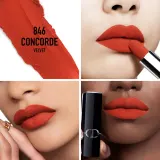 DIOR Rouge Dior - Помада для губ с долгим сроком носки, флакон с возможностью пополнения. оттенок 846 Concorde Velvet, 3 g — фото 2