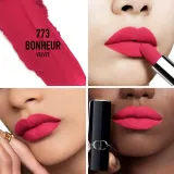 DIOR Rouge Dior - Помада для губ с долгим сроком носки, флакон с возможностью пополнения. оттенок 773 Bonheur Velvet, 3 g — фото 2