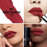 DIOR Rouge Dior - Помада для губ с долгим сроком носки, флакон с возможностью пополнения. оттенок 854 Rouge Shanghai Velvet, 3 g — фото 2