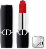 DIOR Rouge Dior - Помада для губ с долгим сроком носки, флакон с возможностью пополнения. оттенок 999 Velvet, 3 g — фото 1